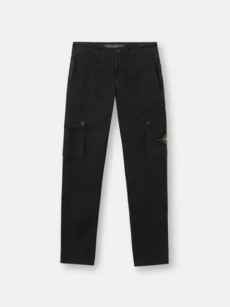 Schmal geschnittene Cargohose mit Reißverschlusstaschen