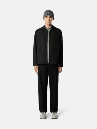 Schmal geschnittenes Kurzarm-Poloshirt mit Compass-Aufnäher