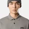 Schmal geschnittenes Kurzarm-Poloshirt mit Compass-Aufnäher