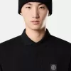 Schmal geschnittenes Kurzarm-Poloshirt mit Compass-Aufnäher Schmal geschnittenes Kurzarm-Poloshirt mit Compass-Aufnäher