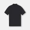 Schmal geschnittenes Kurzarm-Poloshirt mit Compass-Aufnäher