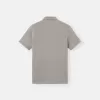 Schmal geschnittenes Kurzarm-Poloshirt mit Compass-Aufnäher