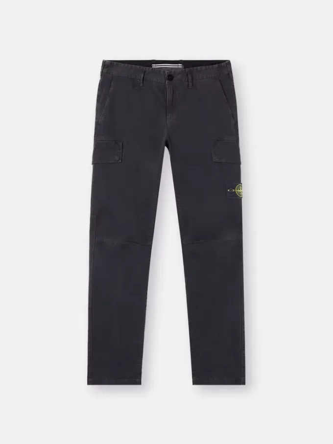 Skinny-Fit-Cargohose mit Druckknopftaschen
