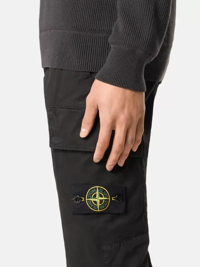 Skinny-Fit-Cargohose mit Druckknopftaschen