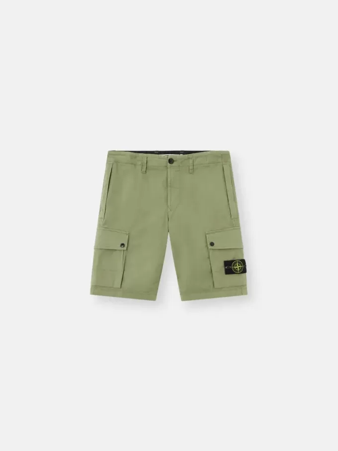 Slim-Fit-Bermudashorts mit Reißverschlusstaschen