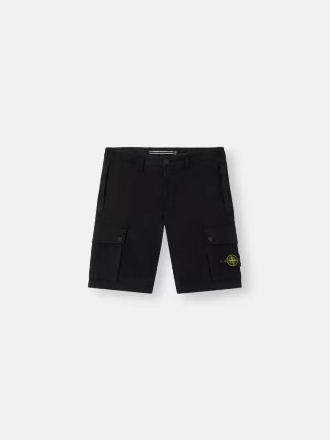 Slim-Fit-Bermudashorts mit Reißverschlusstaschen