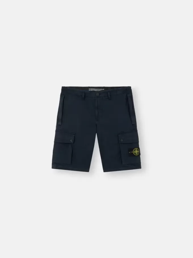 Slim-Fit-Bermudashorts mit Reißverschlusstaschen