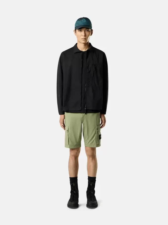 Slim-Fit-Bermudashorts mit Reißverschlusstaschen