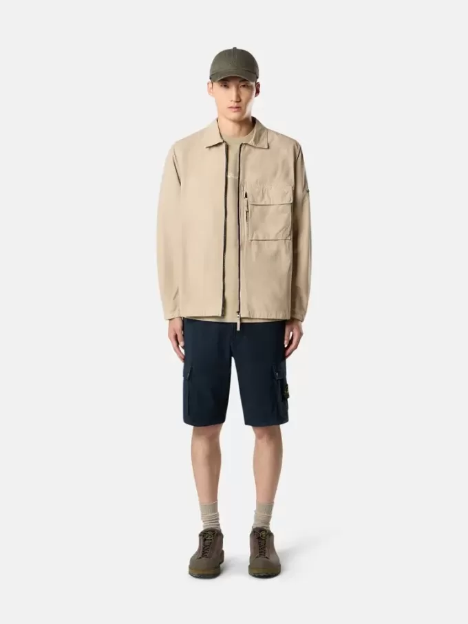 Slim-Fit-Bermudashorts mit Reißverschlusstaschen