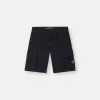 Slim-Fit-Cargo-Bermudashorts mit Reißverschlusstaschen