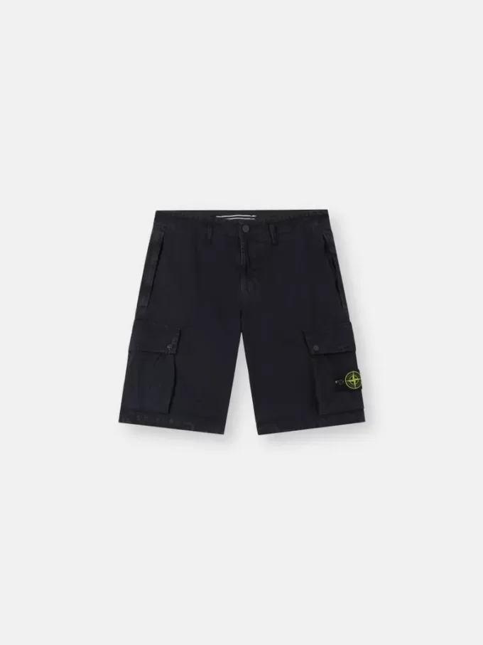 Slim-Fit-Cargo-Bermudashorts mit Reißverschlusstaschen