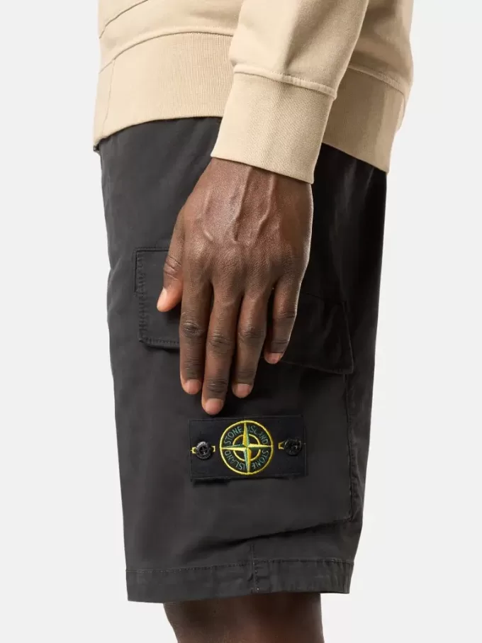 Slim-Fit-Cargo-Bermudashorts mit Reißverschlusstaschen