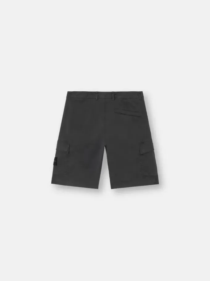 Slim-Fit-Cargo-Bermudashorts mit Reißverschlusstaschen