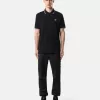 Slim-Fit-Kurzarm-Poloshirt mit gestreiften Details