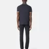 Slim-Fit-Kurzarm-Poloshirt mit gestreiften Details