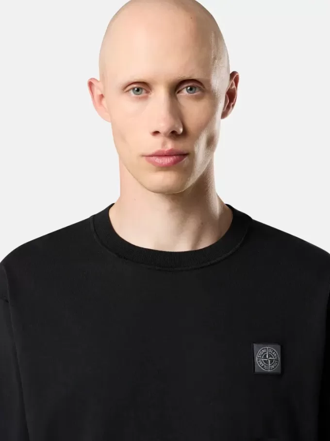 Slim-Fit-Langarm-T-Shirt mit Compass-Patch