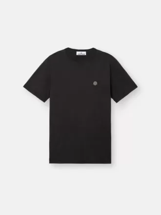 Slim-Fit-T-Shirt mit kurzen Ärmeln und Kompass-Aufnäher