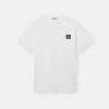 Slim-Fit-T-Shirt mit kurzen Ärmeln und Kompass-Aufnäher