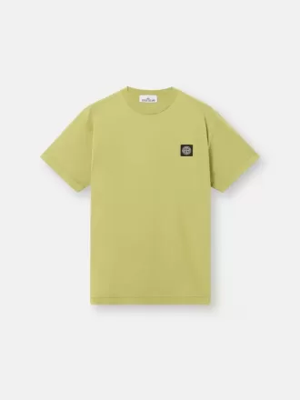 Slim-Fit-T-Shirt mit kurzen Ärmeln und Kompass-Aufnäher