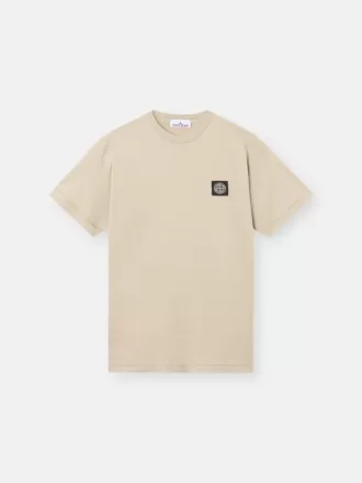 Slim-Fit-T-Shirt mit kurzen Ärmeln und Kompass-Aufnäher