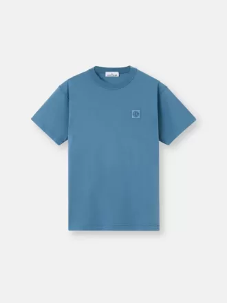 Slim-Fit-T-Shirt mit kurzen Ärmeln und Kompass-Aufnäher