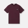 Slim-Fit-T-Shirt mit kurzen Ärmeln und Kompass-Aufnäher