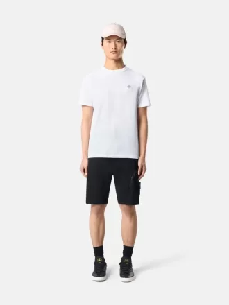 Slim-Fit-T-Shirt mit kurzen Ärmeln und Kompass-Aufnäher