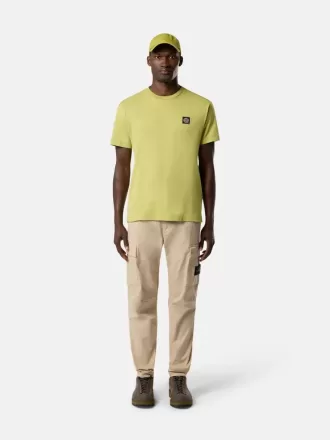 Slim-Fit-T-Shirt mit kurzen Ärmeln und Kompass-Aufnäher