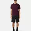 Slim-Fit-T-Shirt mit kurzen Ärmeln und Kompass-Aufnäher
