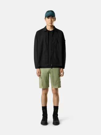 Slim-Fit-T-Shirt mit kurzen Ärmeln und Kompass-Aufnäher