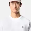 Slim-Fit-T-Shirt mit kurzen Ärmeln und Kompass-Aufnäher
