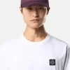 Slim-Fit-T-Shirt mit kurzen Ärmeln und Kompass-Aufnäher