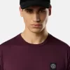 Slim-Fit-T-Shirt mit kurzen Ärmeln und Kompass-Aufnäher
