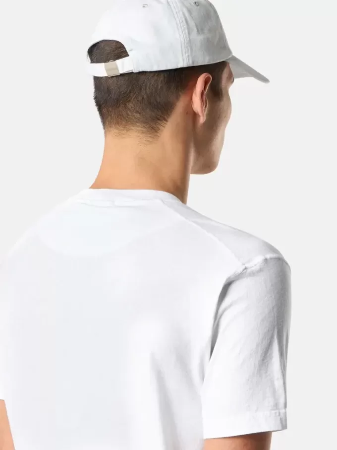 Slim-Fit-T-Shirt mit kurzen Ärmeln und Kompass-Aufnäher