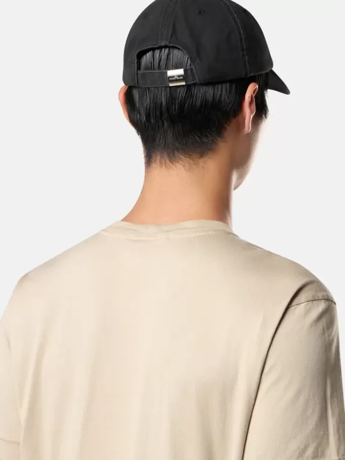 Slim-Fit-T-Shirt mit kurzen Ärmeln und Kompass-Aufnäher