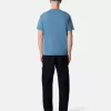 Slim-Fit-T-Shirt mit kurzen Ärmeln und Kompass-Aufnäher
