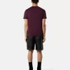 Slim-Fit-T-Shirt mit kurzen Ärmeln und Kompass-Aufnäher