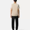 Slim-Fit-T-Shirt mit kurzen Ärmeln und Kompass-Aufnäher