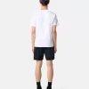 Slim-Fit-T-Shirt mit kurzen Ärmeln und Kompass-Aufnäher