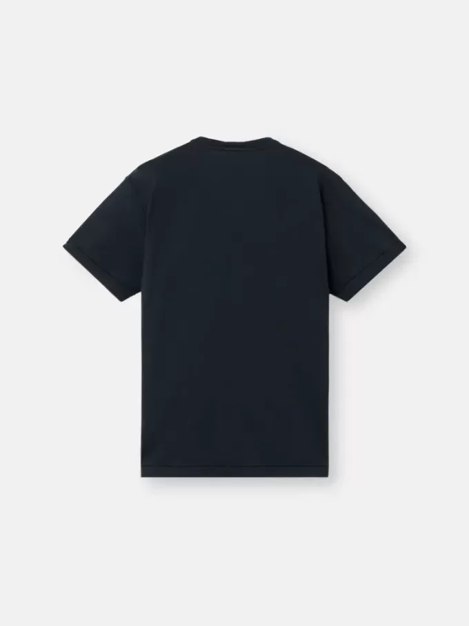 Slim-Fit-T-Shirt mit kurzen Ärmeln und Kompass-Aufnäher