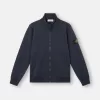 Sweatshirt mit aufgesetzten Taschen und Reißverschluss