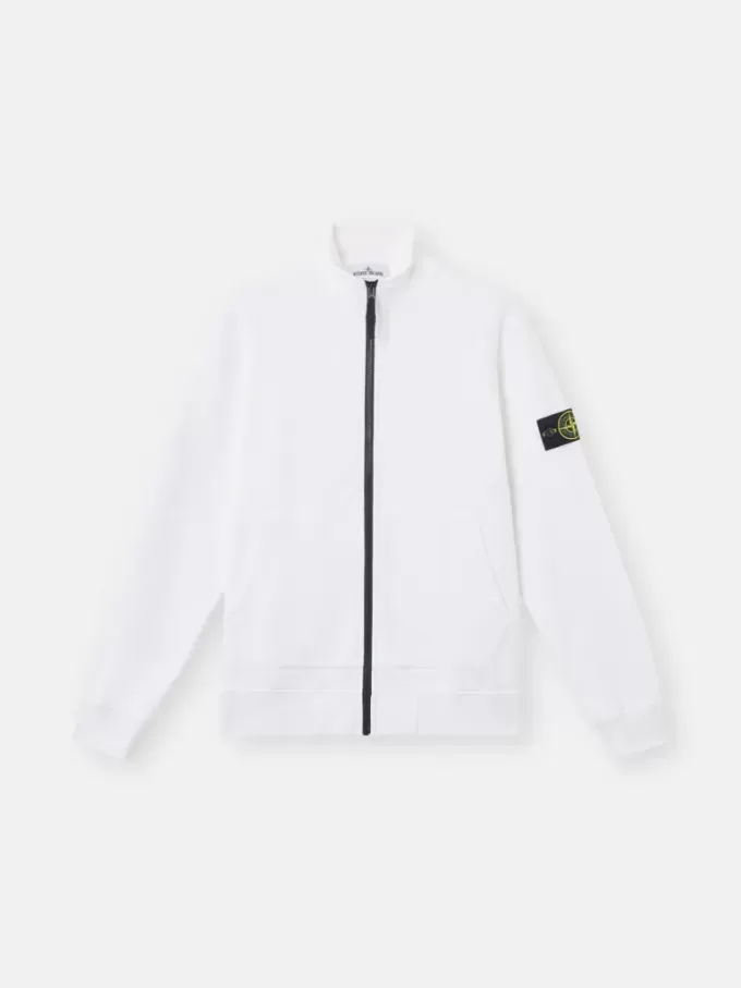 Sweatshirt mit aufgesetzten Taschen und Reißverschluss