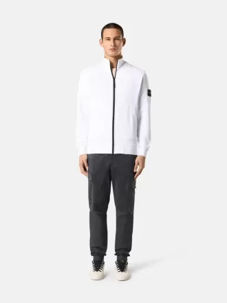 Sweatshirt mit aufgesetzten Taschen und Reißverschluss