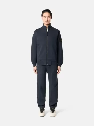 Sweatshirt mit aufgesetzten Taschen und Reißverschluss
