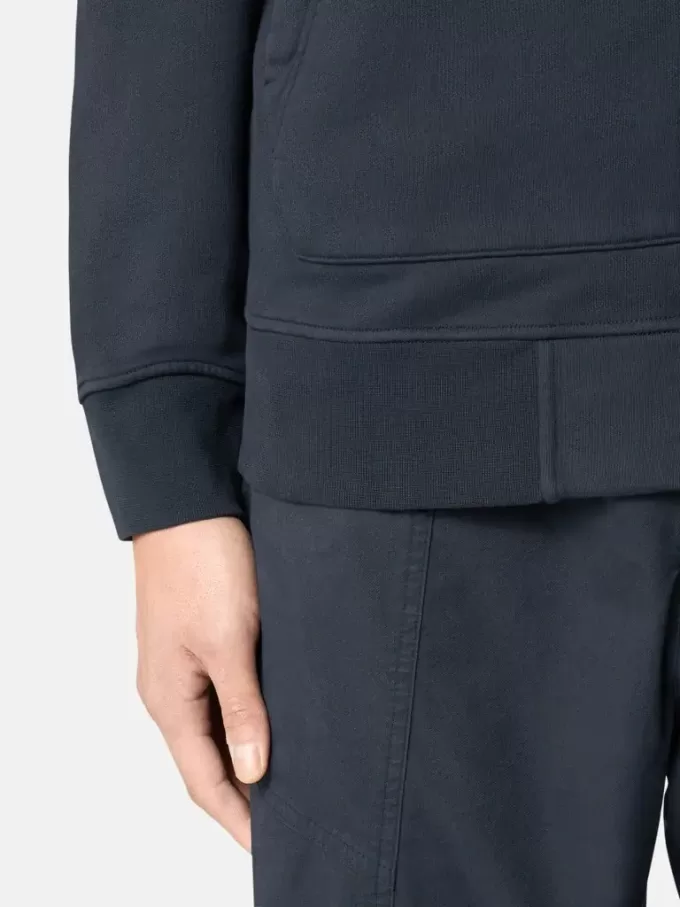 Sweatshirt mit aufgesetzten Taschen und Reißverschluss