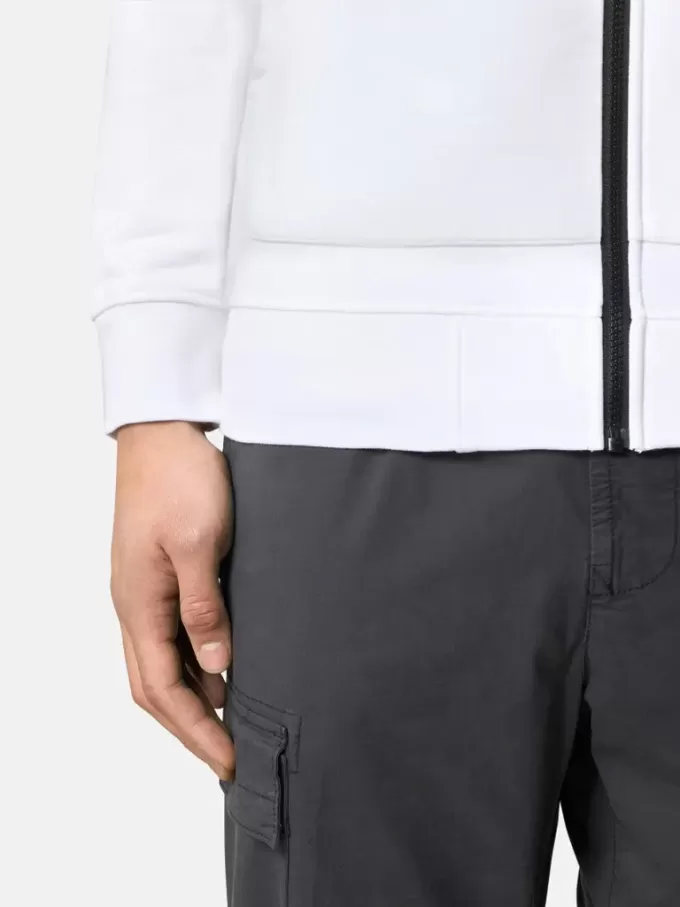 Sweatshirt mit aufgesetzten Taschen und Reißverschluss
