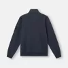 Sweatshirt mit aufgesetzten Taschen und Reißverschluss