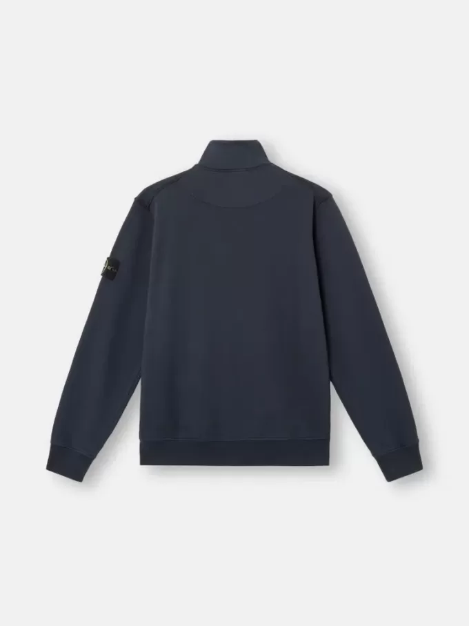 Sweatshirt mit aufgesetzten Taschen und Reißverschluss