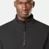 Sweatshirt mit halbem Reißverschluss und aufgesetzten Taschen