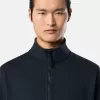 Sweatshirt mit halbem Reißverschluss und aufgesetzten Taschen